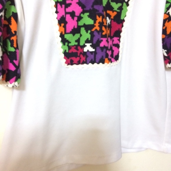 VINTAGE PSYCHEDELIC SHIRT ABSTRACT PRINT HIPPIE GROOVY COLORFUL 60S 70S - Picture 4 of 8